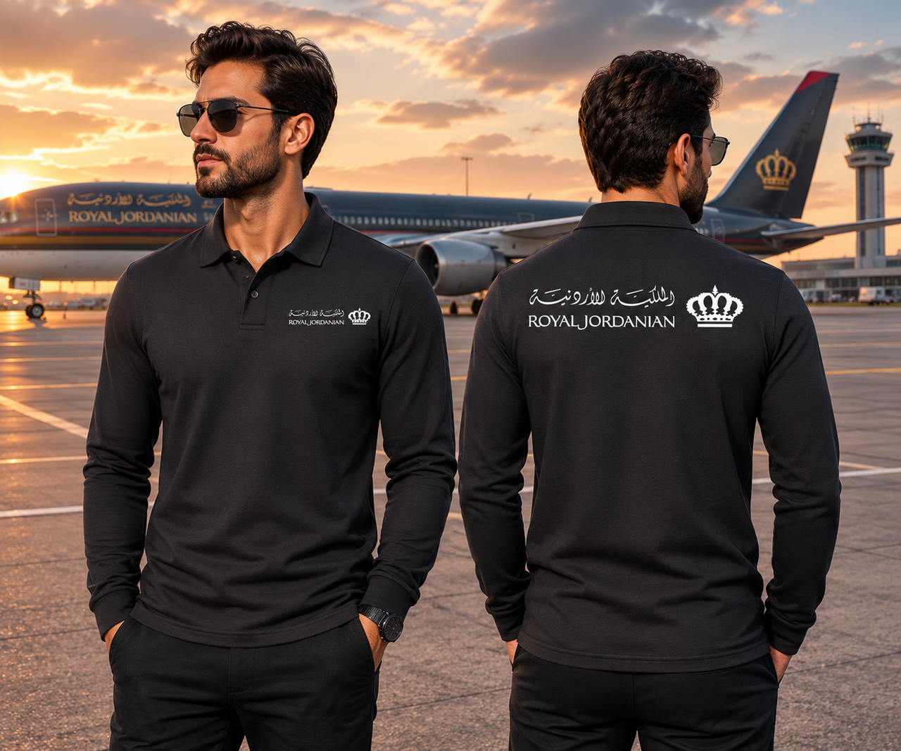 ROYAL AIRLINES LONG SLEEVE  POLO
