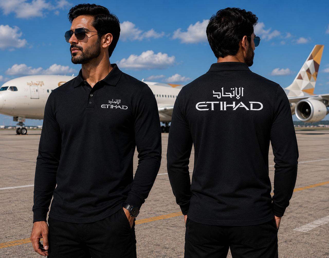 ETIHAD LONG SLEEVE  POLO
