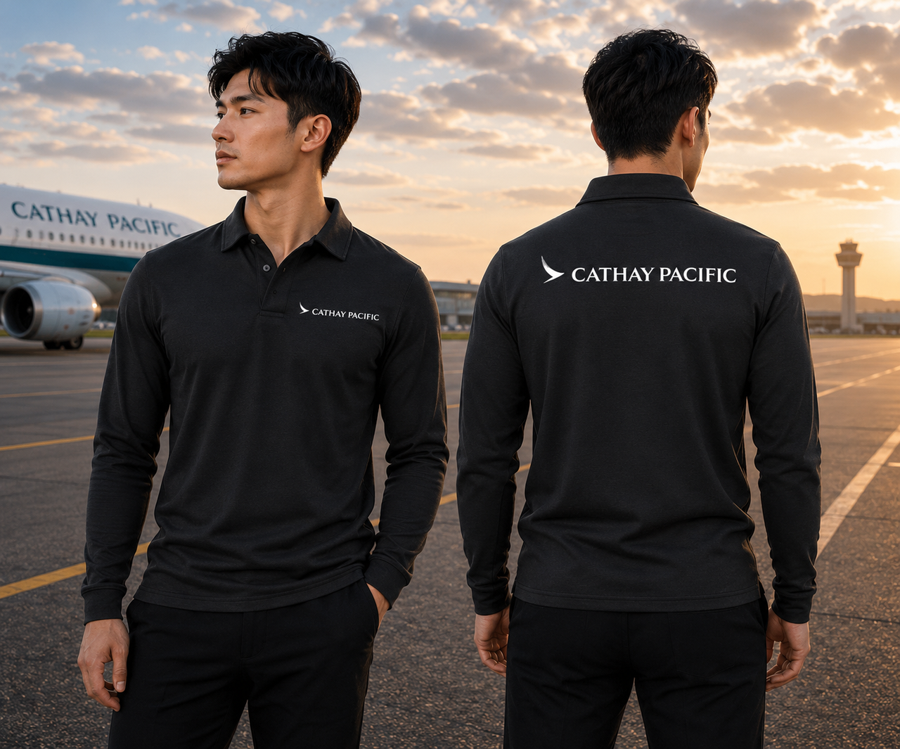 CATHAY PACIFIC  LONG SLEEVE  POLO