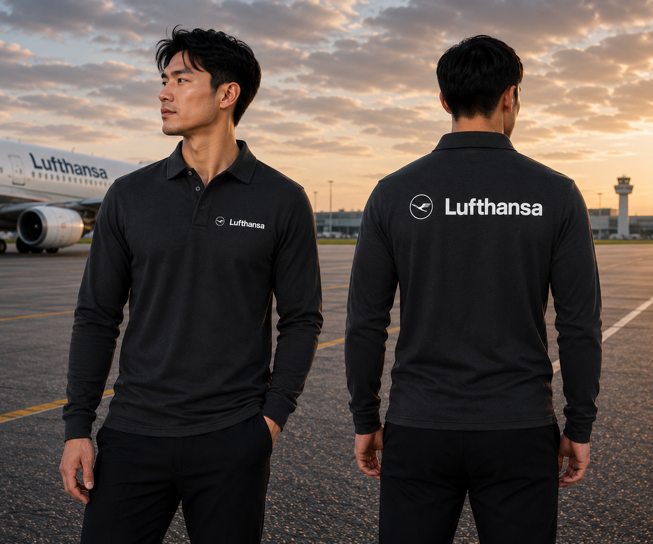 LUFHANSA  LONG SLEEVE  POLO
