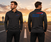 Thumbnail for BRITISH AIRWAYS LONG SLEEVE  POLO
