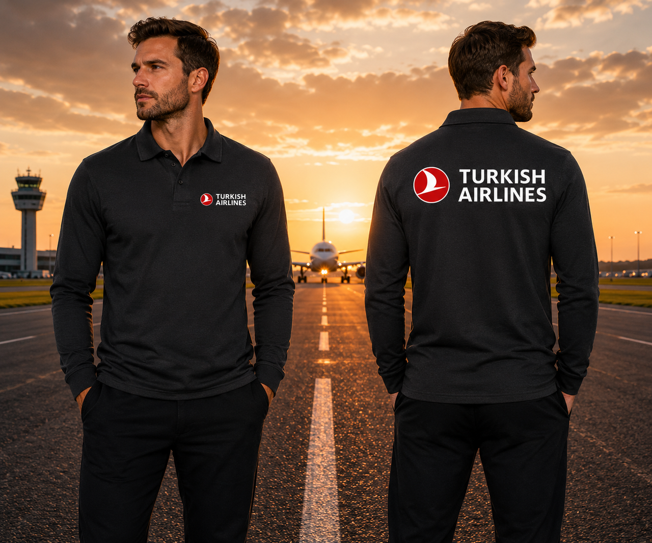 TURKISH AIRLINES LONG SLEEVE  POLO