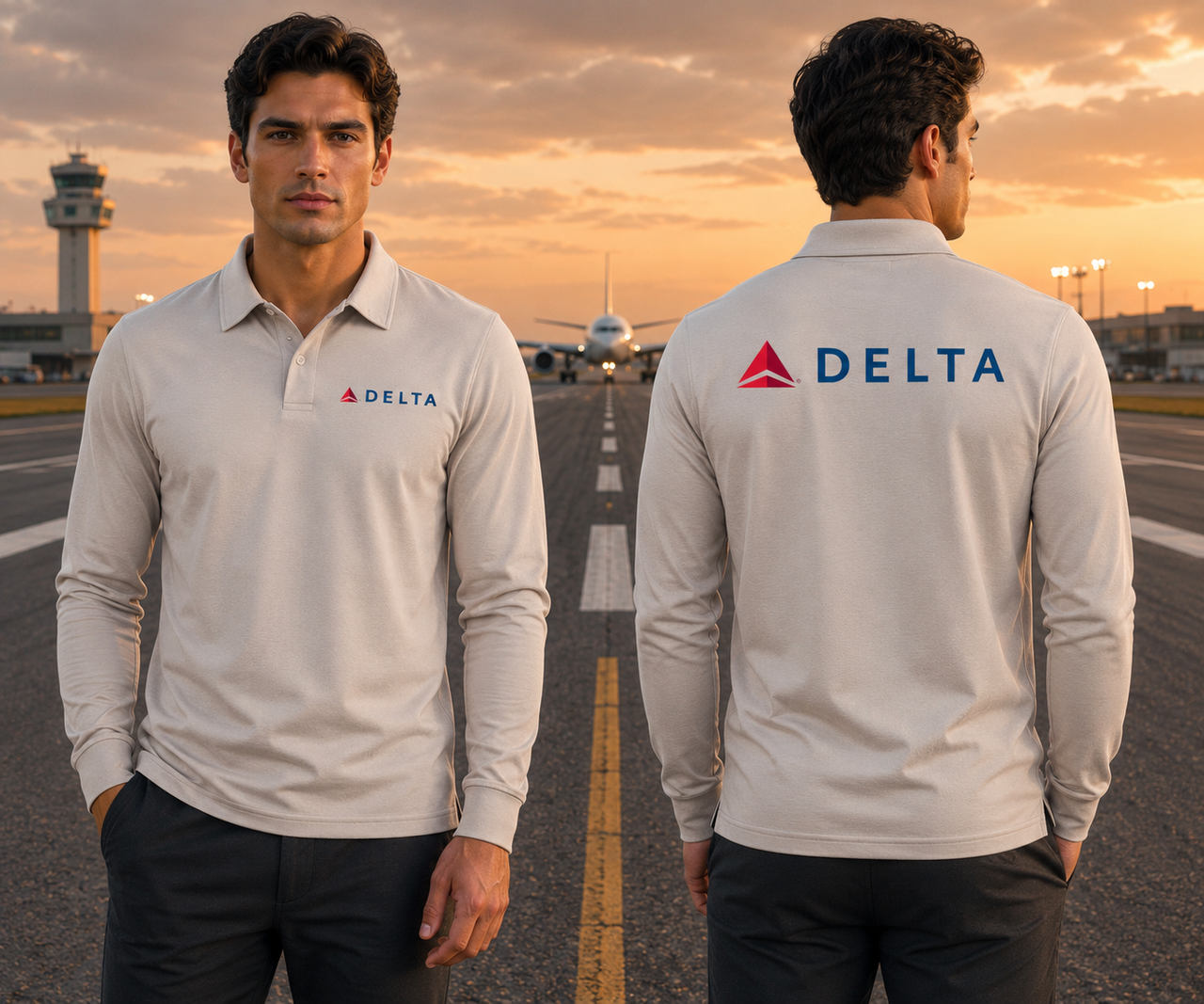 DELTA LONG SLEEVE  POLO