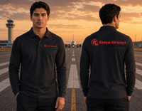 Thumbnail for KENYA AIRWAYS AIRLINES LONG SLEEVE  POLO