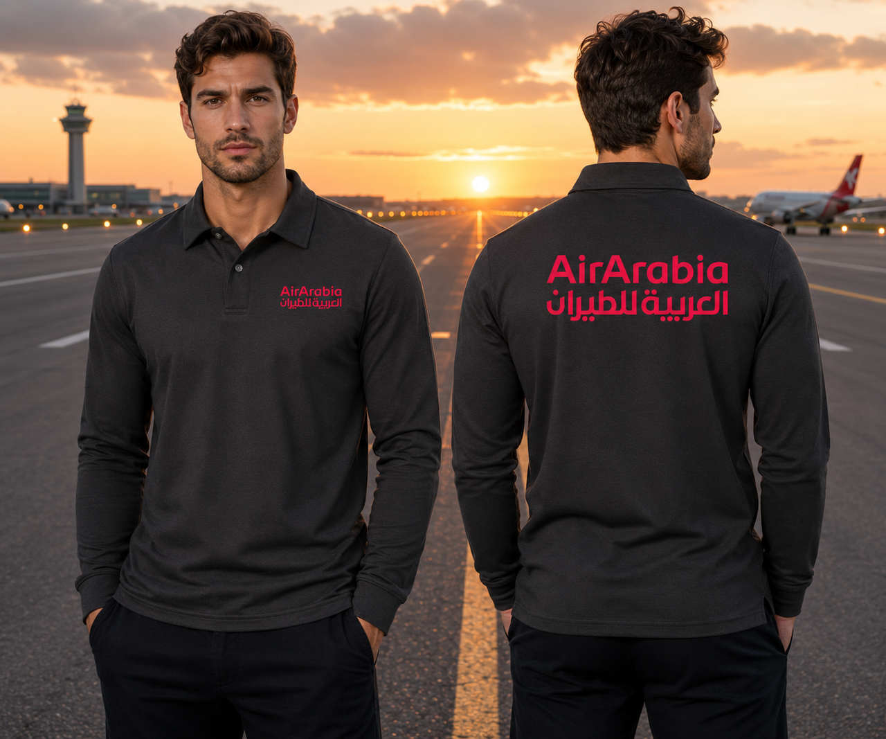 AIR ARBIA AIRLINES LONG SLEEVE  POLO