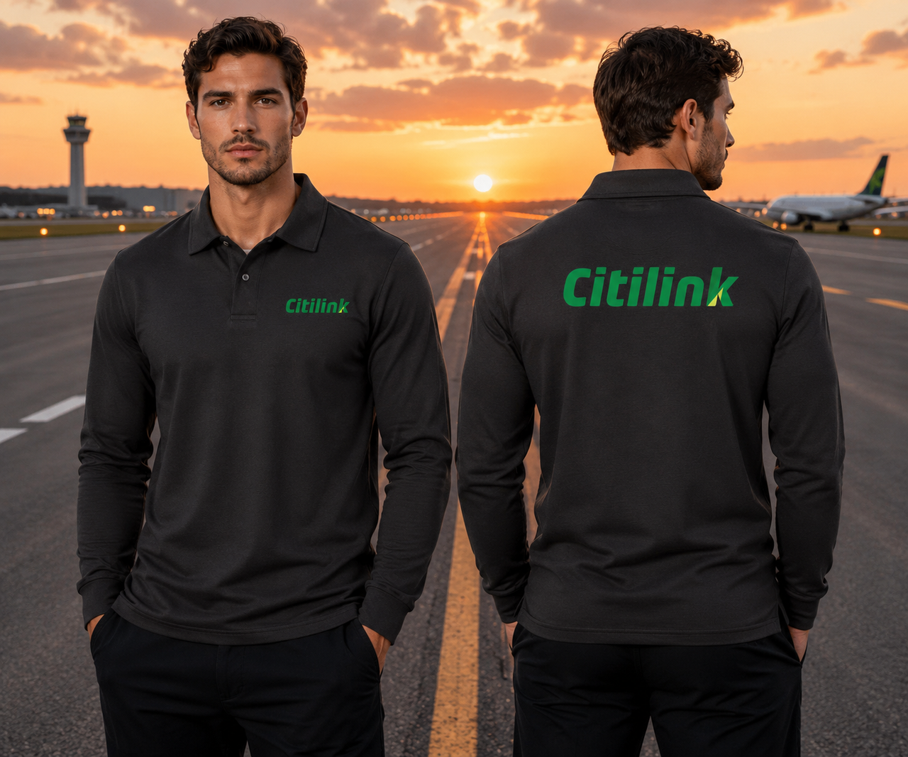 CITILINK AIRLINES LONG SLEEVE  POLO