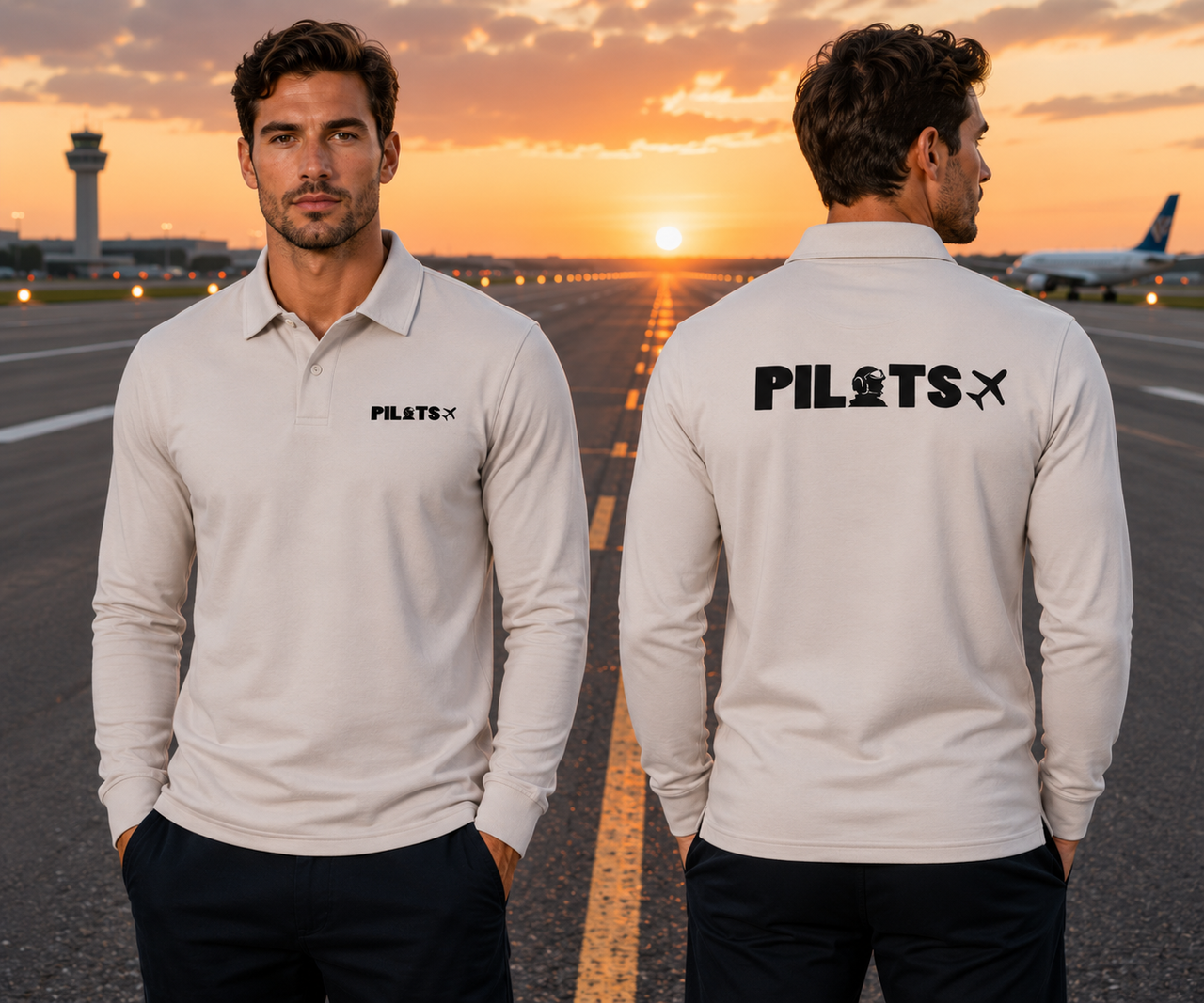 PILOTS LONG SLEEVE  POLO