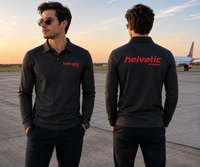 Thumbnail for HELVETIC AIRLINES LONG SLEEVE  POLO