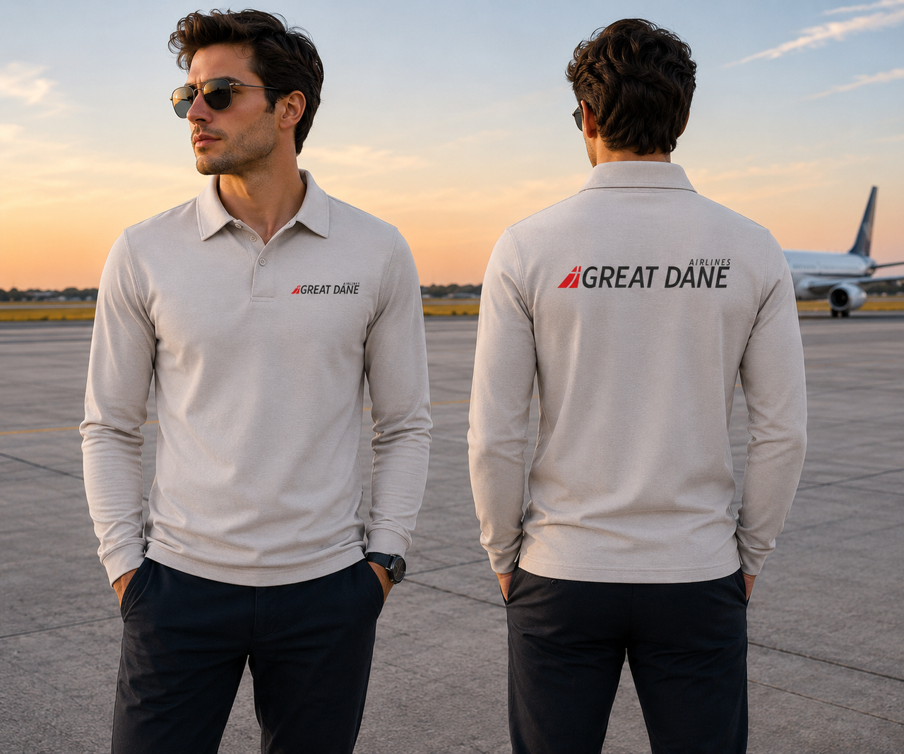 GREAT DANE LONG SLEEVE  POLO