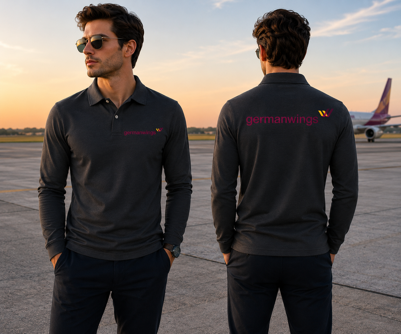 GERMANWINGS LONG SLEEVE  POLO