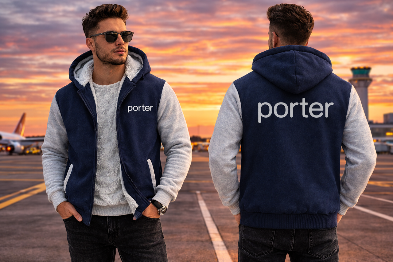 PORTER AIRLINES  JACKETS FLEECE SWEATSHIRT