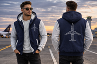 Thumbnail for AVIATION ALPHABET WINTER THICK ZIP SWEATSHIRT