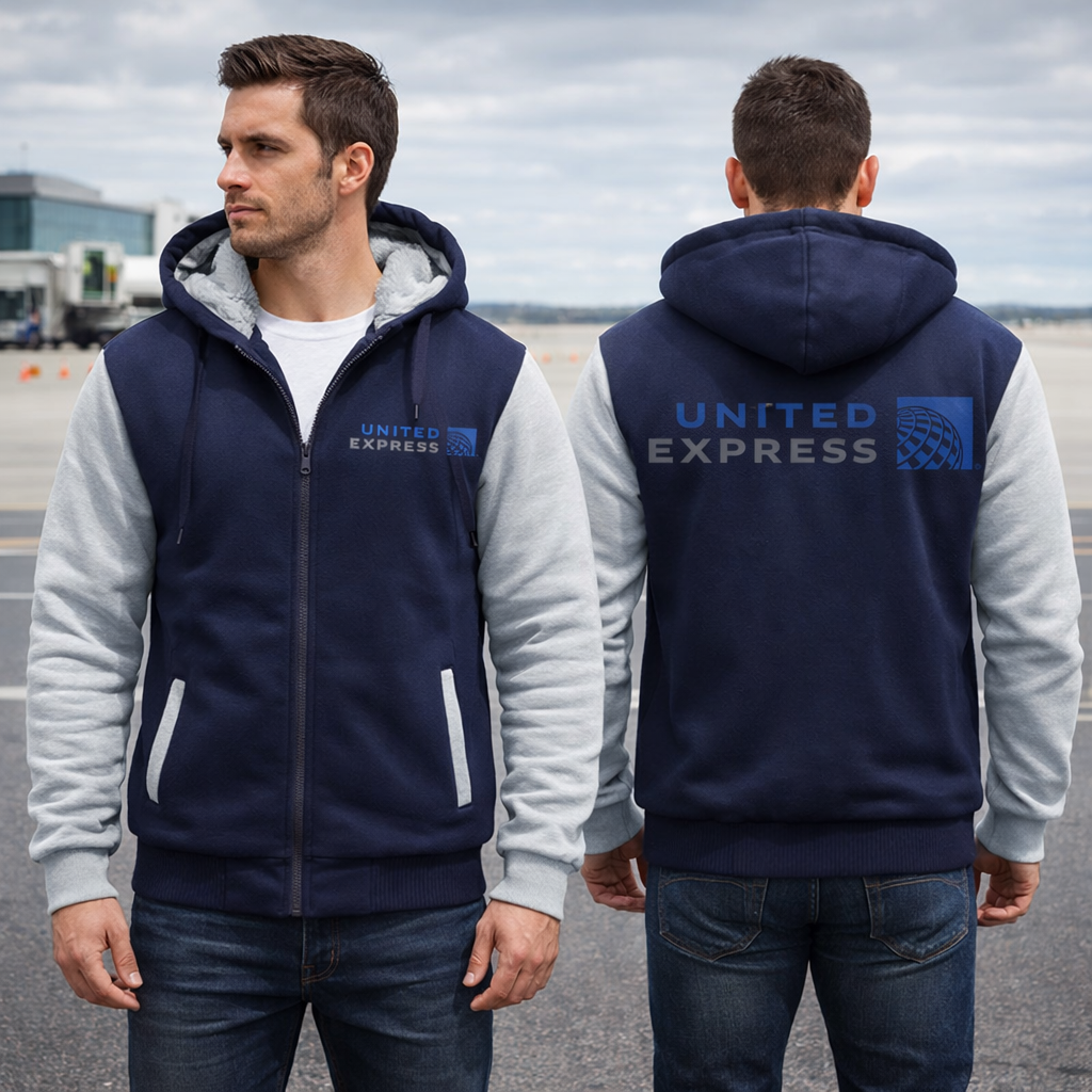 UNITED EXPRESS AIRLINES JACKETS FLEECE SWEATSHIRT