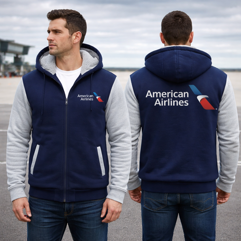 AMERICAN AIRLINES JACKETS FLEECE SWEATSHIRT