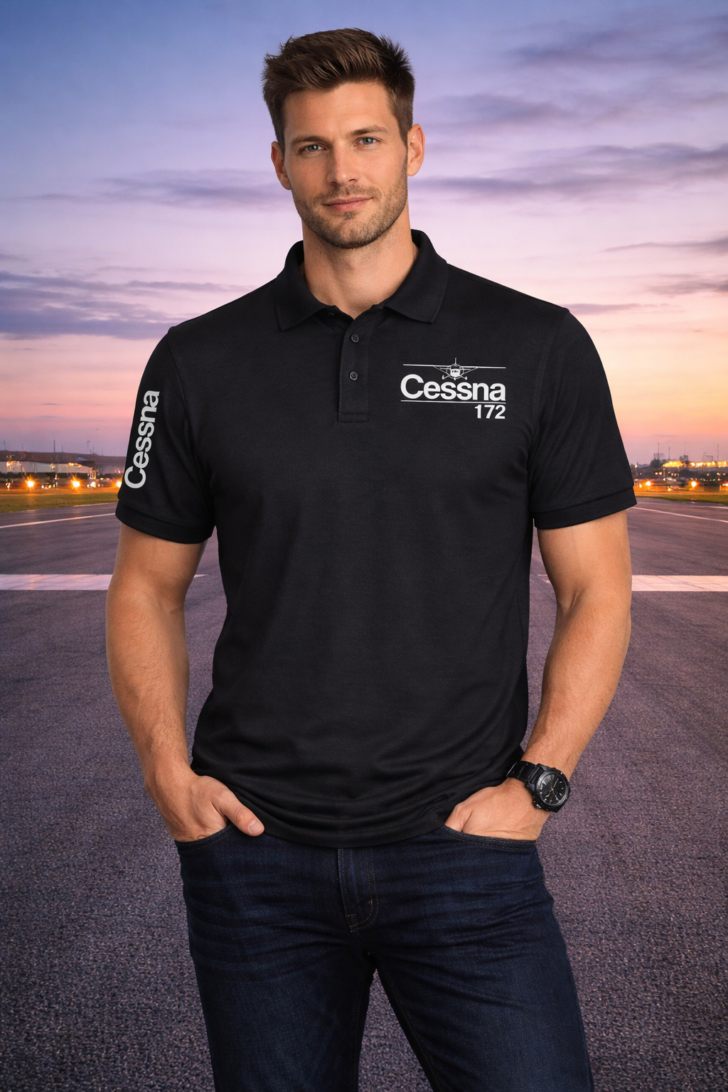 CESSNA 172  POLO T-SHIRT