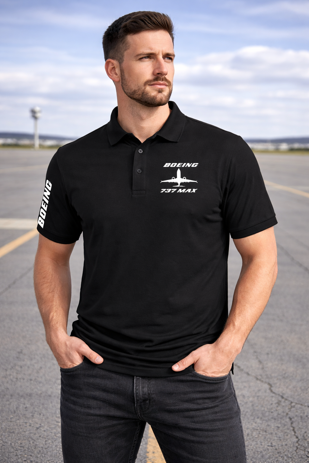 BOEING 737 POLO T-SHIRT