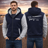 Thumbnail for CESSNA 172 WINTER THICK ZIP SWEATSHIRT