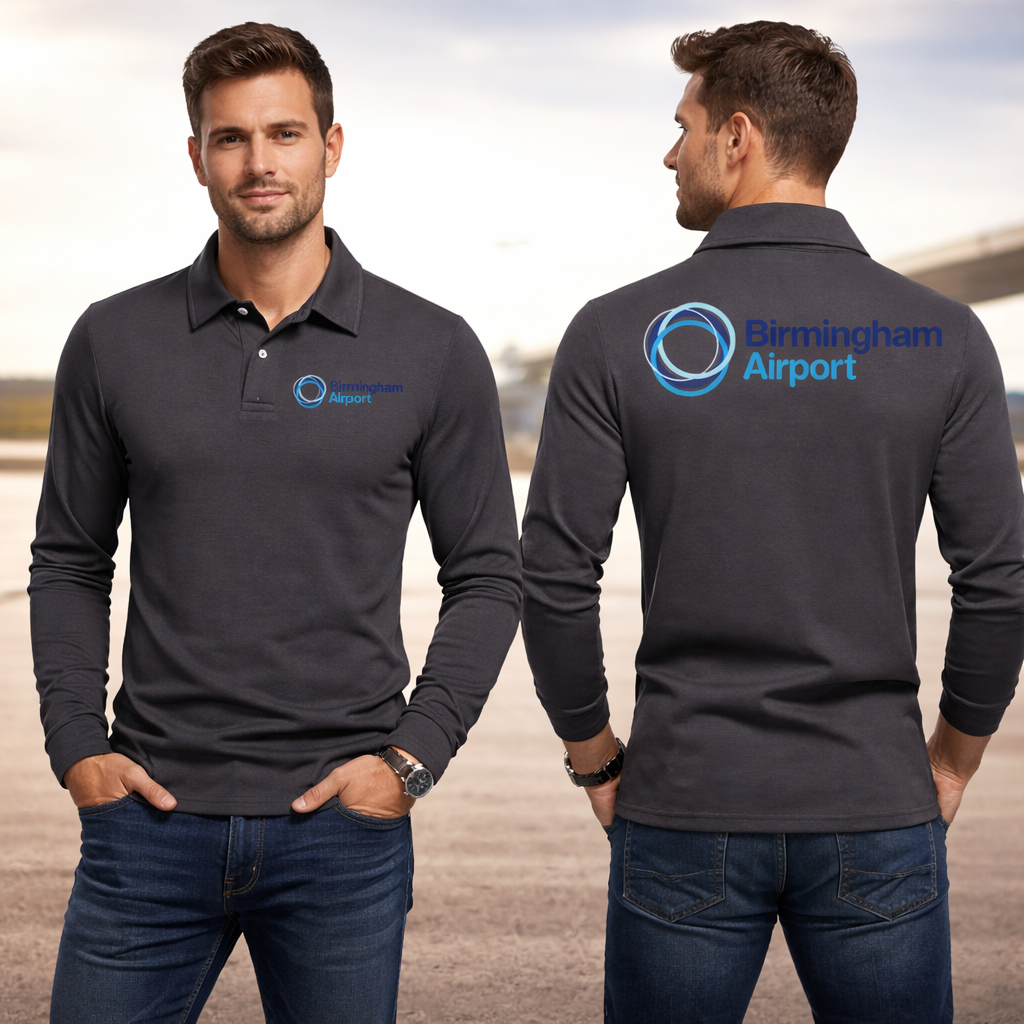 BIRMINGHIM AIRPORT LONG SLEEVE  POLO