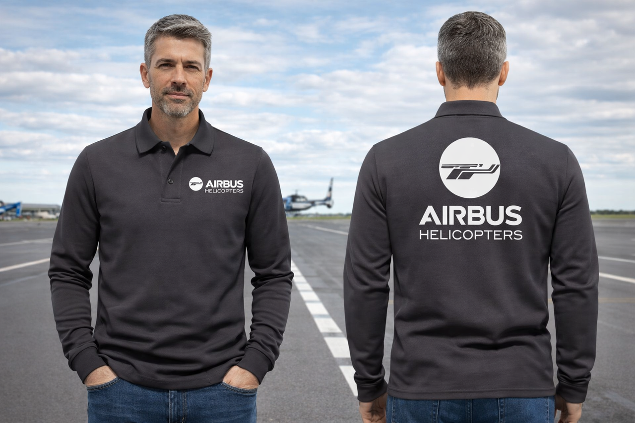 AIRBUS HELICOPTER LONG SLEEVE  POLO