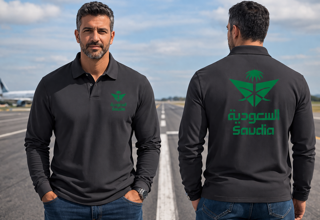 SAUDIA LONG SLEEVE  POLO