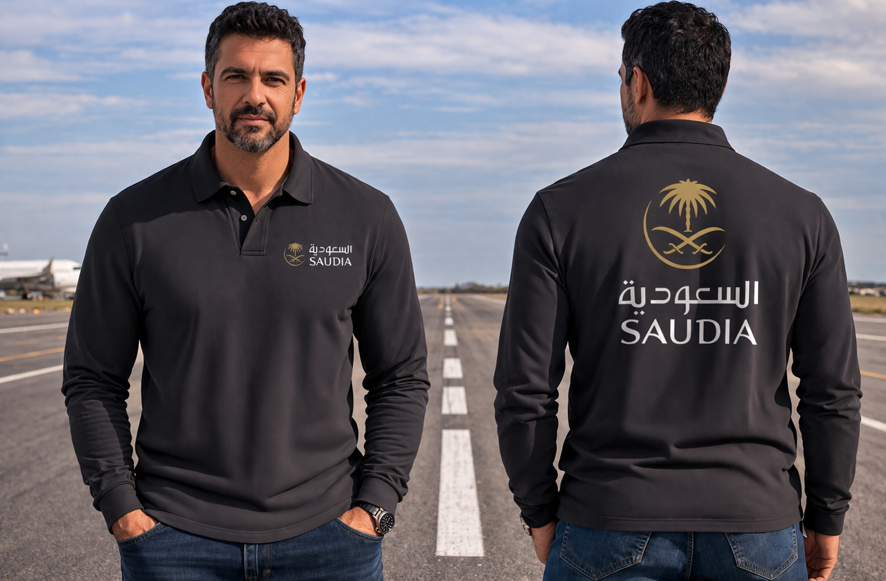 SAUDIA AIRLINES LONG SLEEVE  POLO