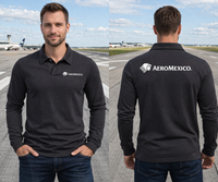 Thumbnail for MEXICO AIRLINES LONG SLEEVE  POLO