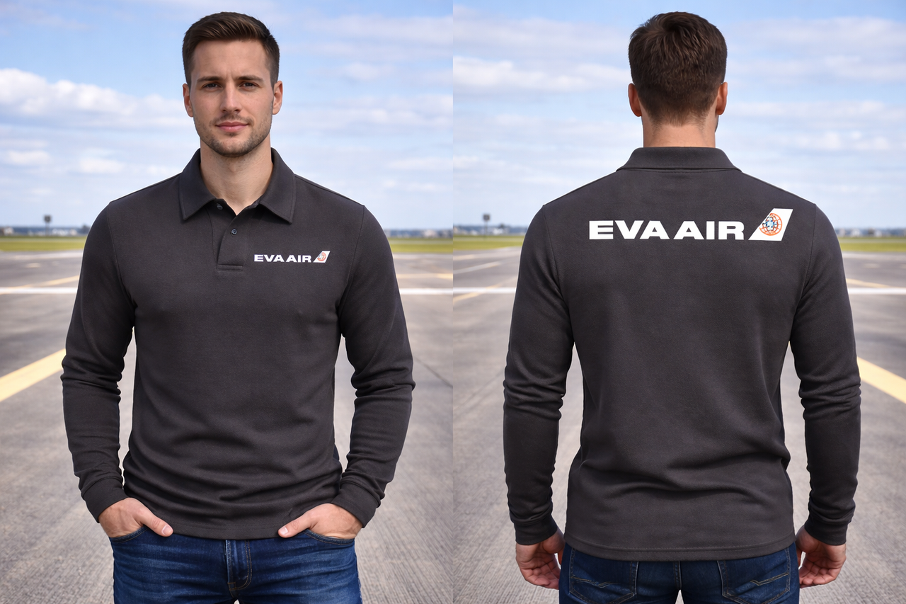 EVAAIR  LONG SLEEVE  POLO
