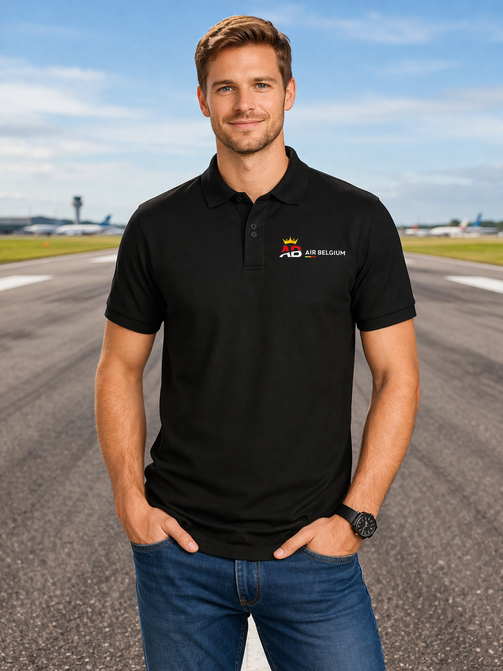 BELGIUM AIRLINES POLO T-SHIRT