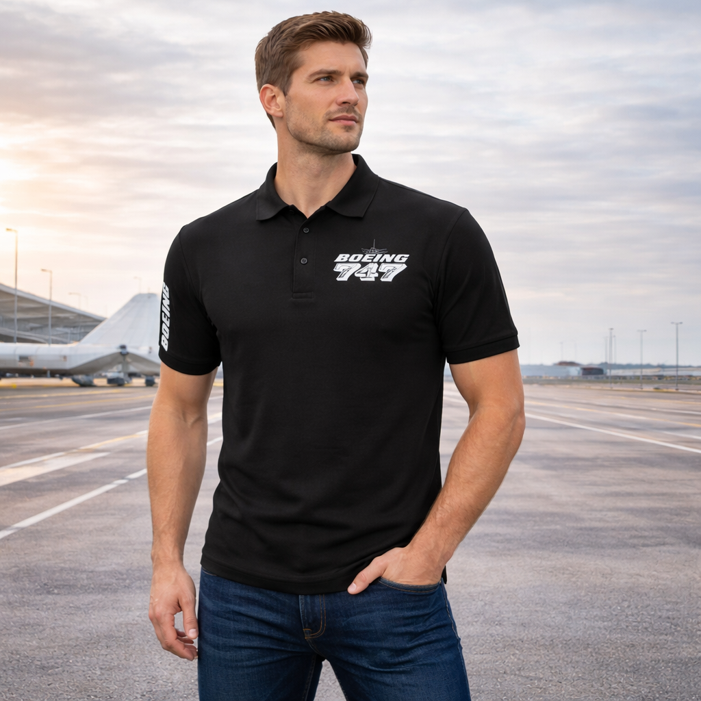 BOEING 747 POLO T-SHIRT