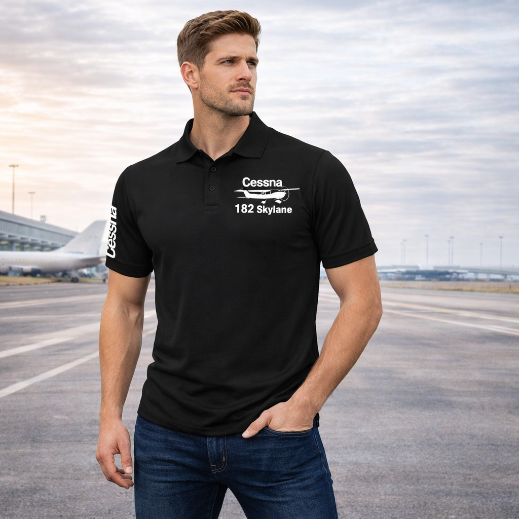 CESSNA 182 POLO T-SHIRT