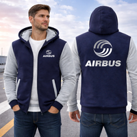 Thumbnail for AIRBUS WINTER THICK ZIP SWEATSHIRTS