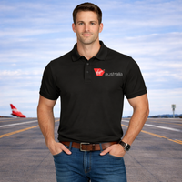 Thumbnail for VIRGIN AIRLINES POLO T-SHIRT (BACK AND FRONT LOGO)