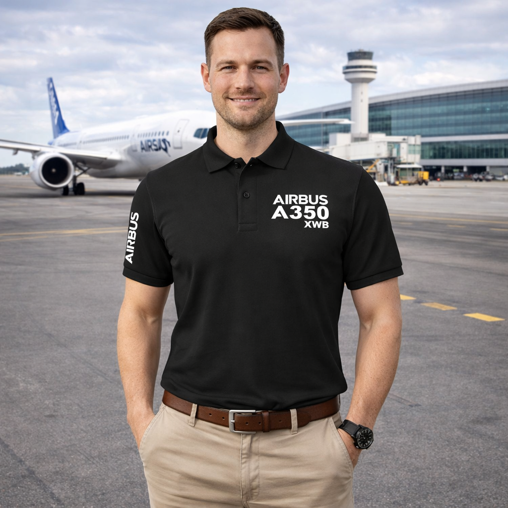 AIRBUS A350 POLO T-SHIRT