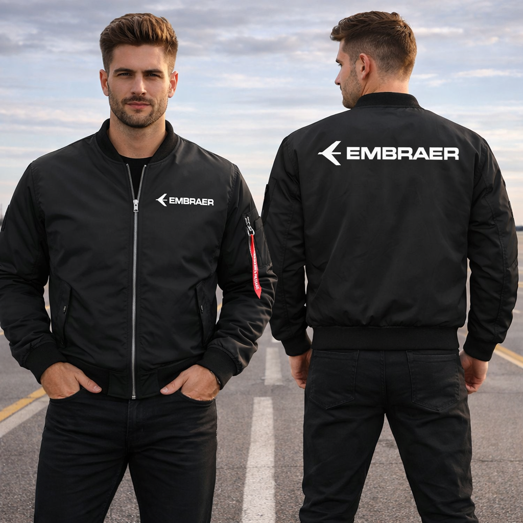 EMBRAER LOGO AVIATOR JACKET