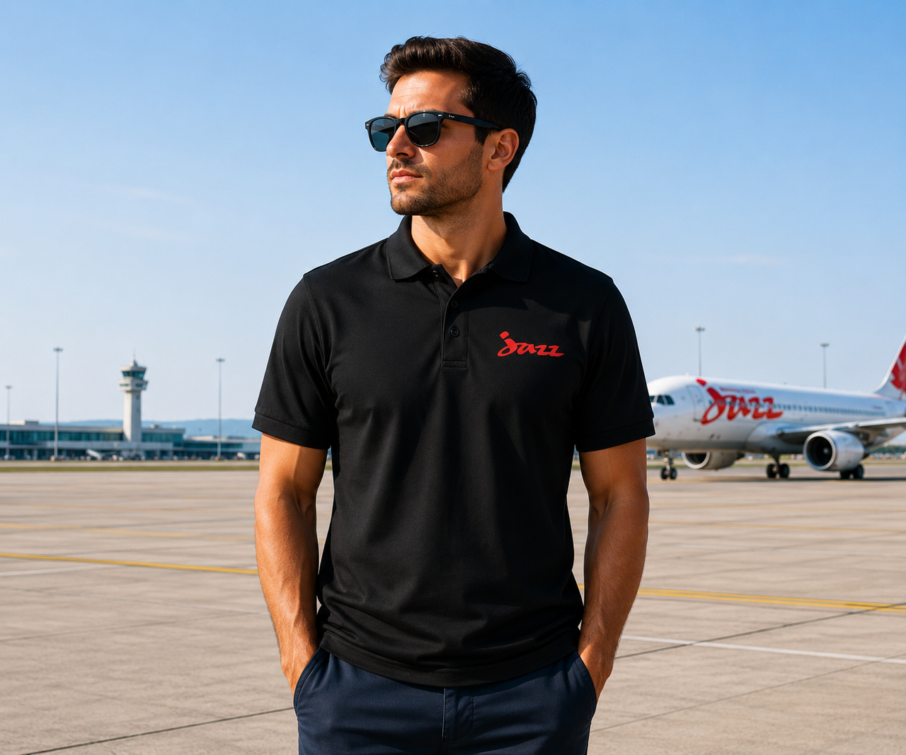 JAZZ AIRLINES POLO T-SHIRT