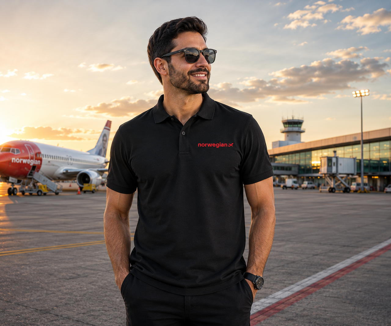 NORWEGIAN AIRLINES POLO T-SHIRT