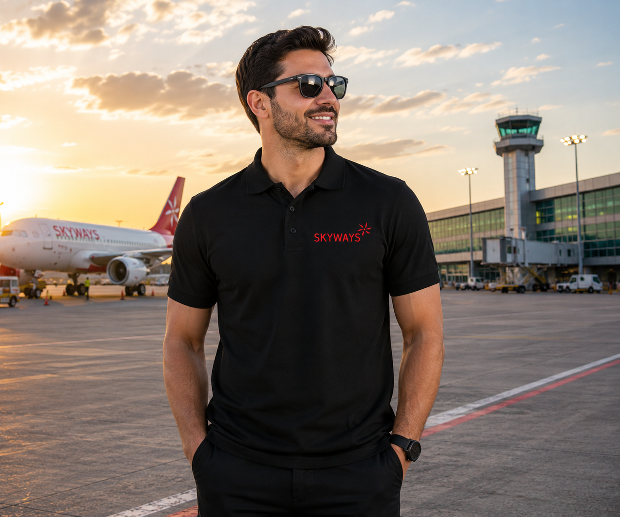 SILVER AIRLINES POLO T-SHIRT 1