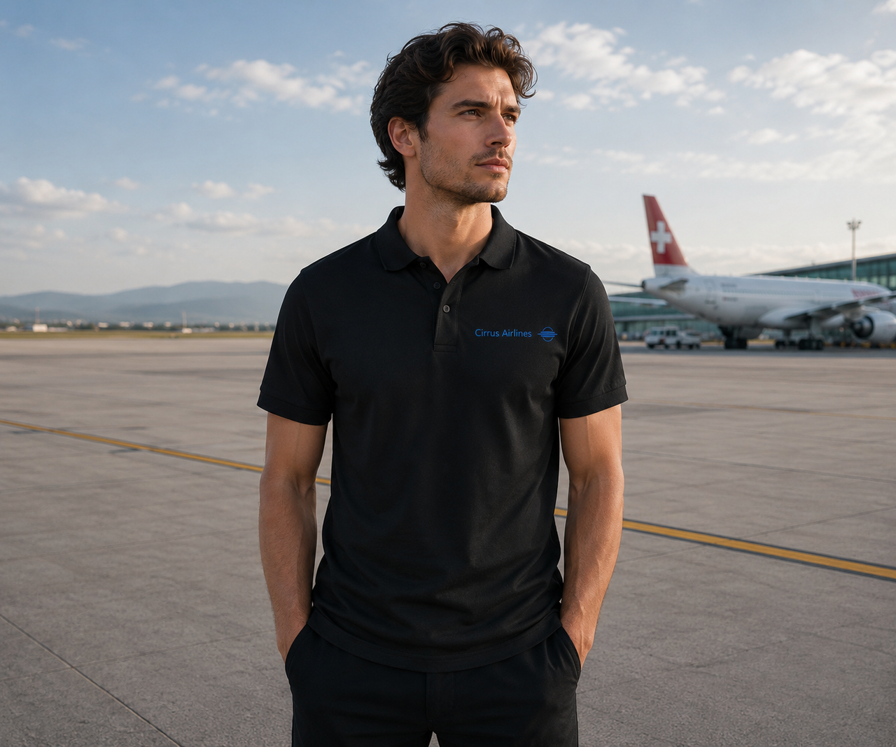 CIRRUS AIRLINES POLO T-SHIRT
