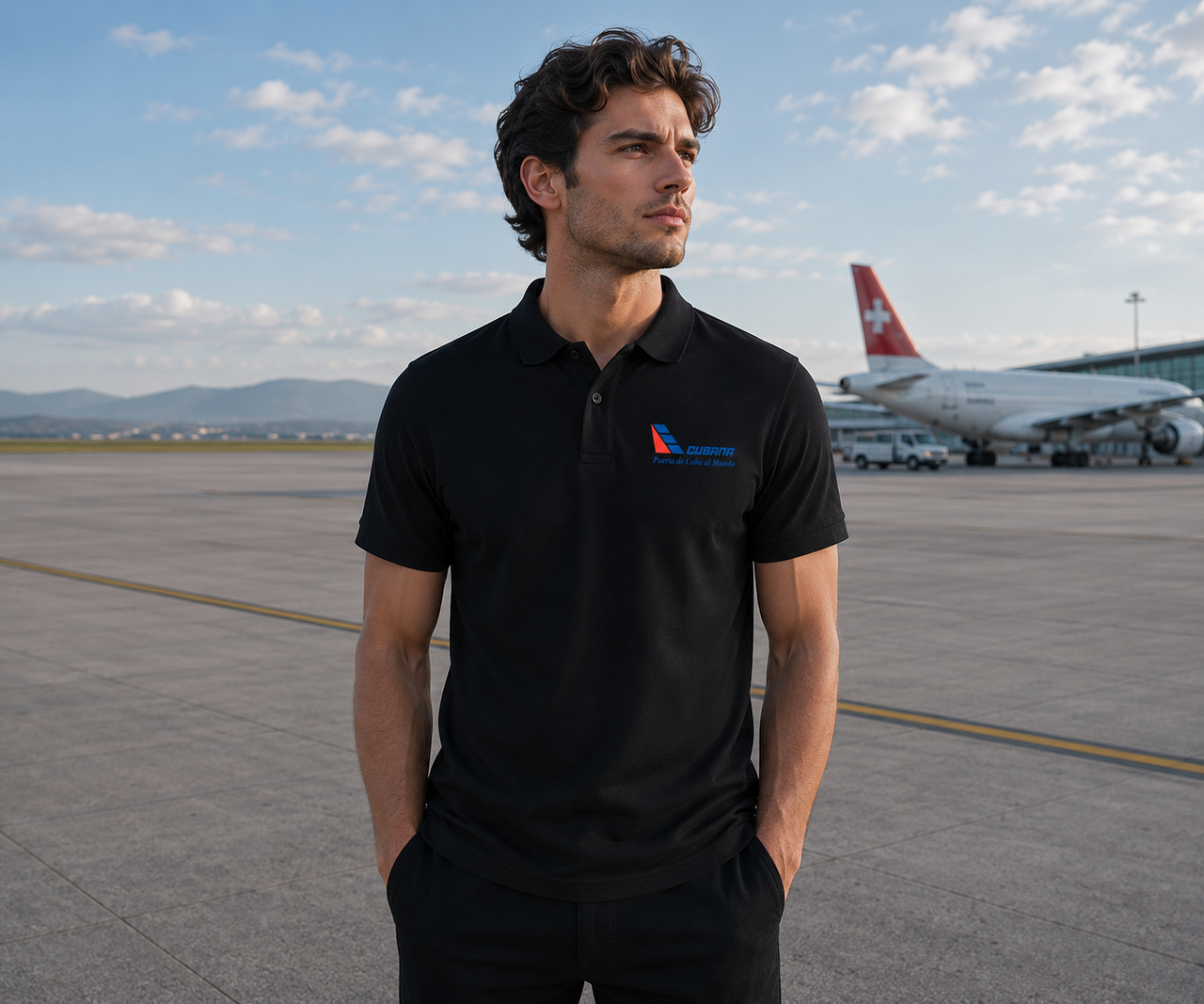 CUBANA AIRLINES POLO T-SHIRT