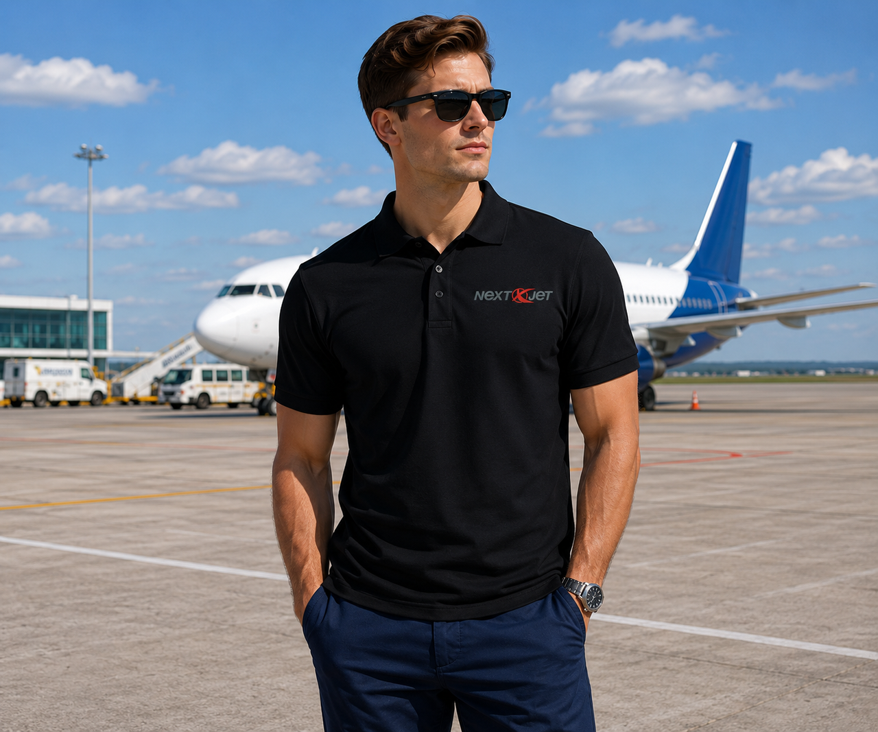 NEXT JET AIRLINES POLO T-SHIRT