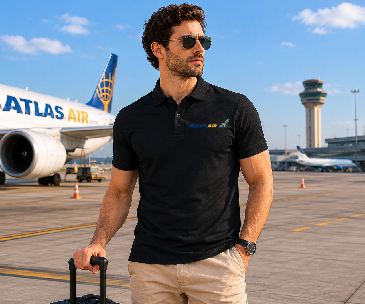 ATLAS AIRLINES POLO T-SHIRT 3