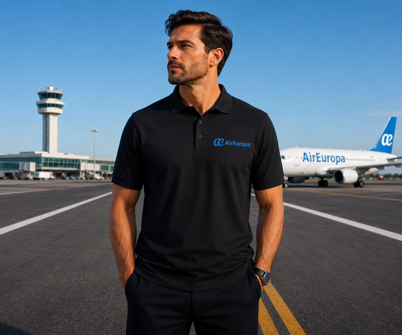 EUROPA AIRLINES POLO T-SHIRT