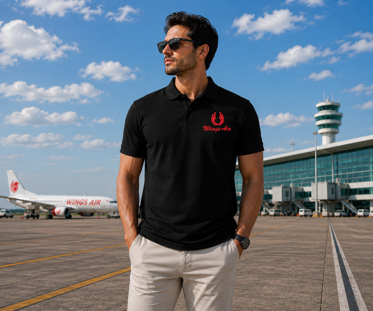 WINGS AIRLINES POLO T-SHIRT