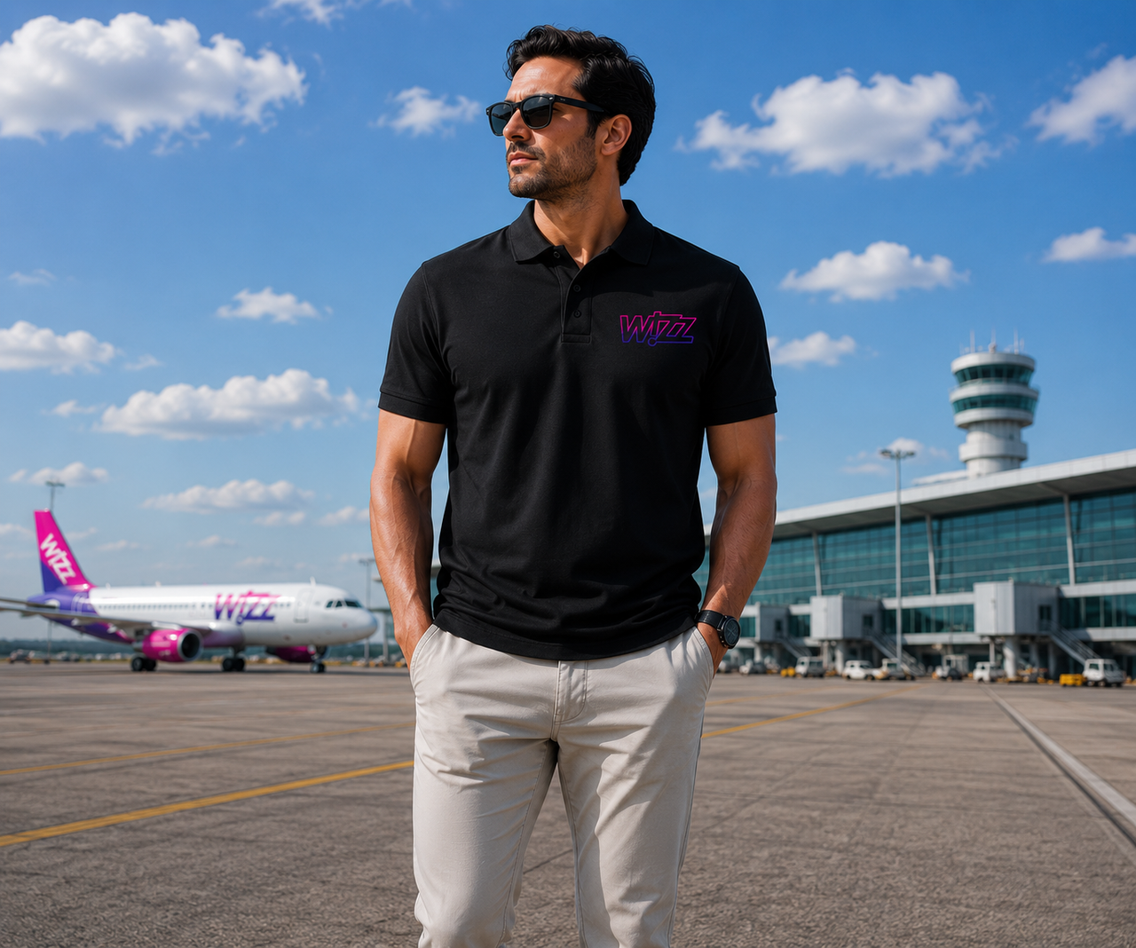 WIZZ AIRLINES POLO T-SHIRT