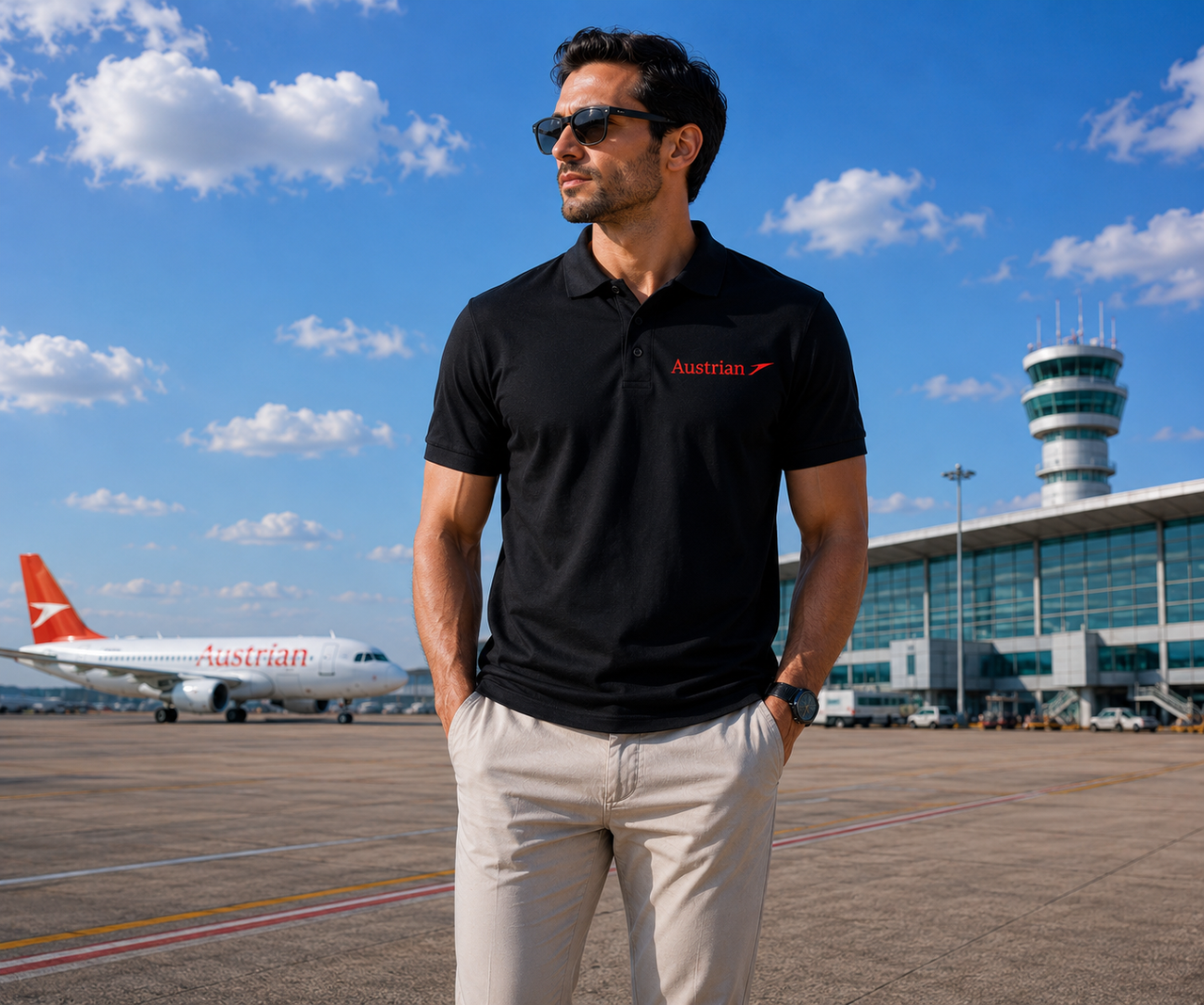 AUSTRIAN AIRLINES POLO T-SHIRT