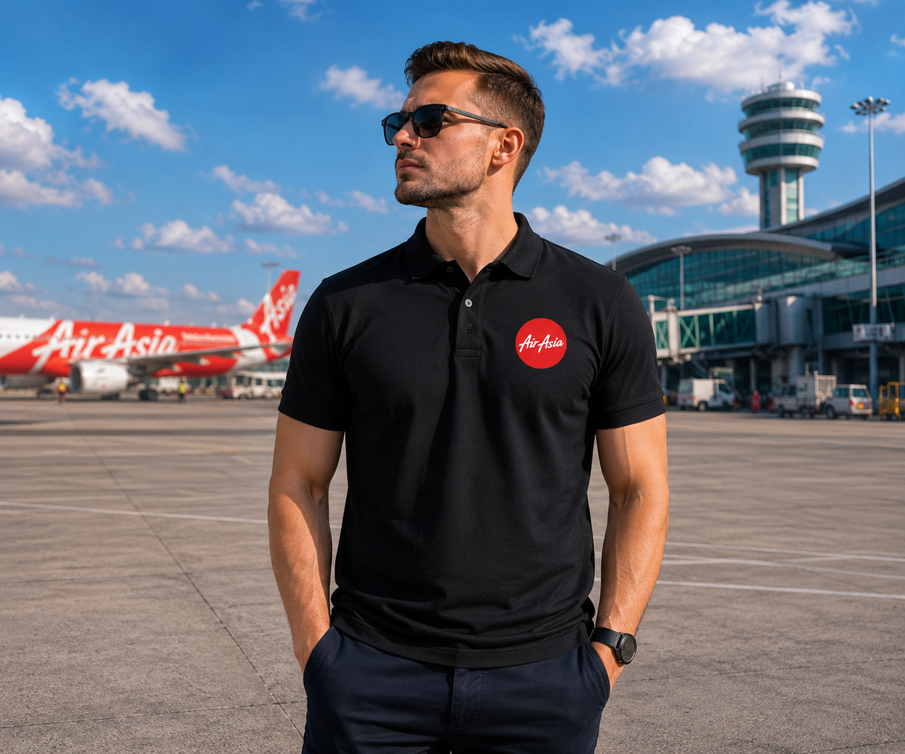 ASIA AIRLINES POLO T-SHIRT