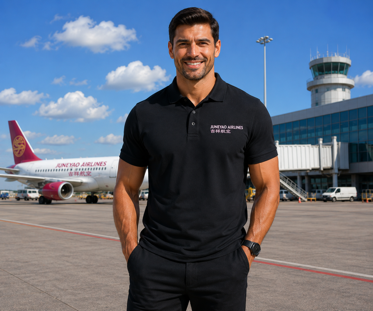 JUNEYAO AIRLINES POLO T-SHIRT
