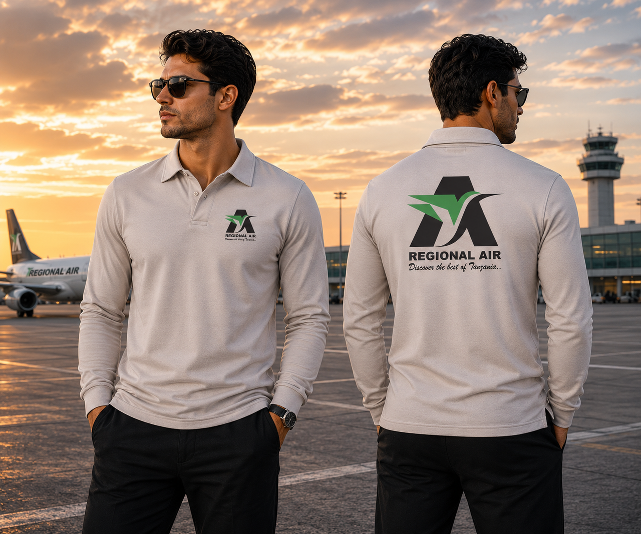 REGIONAL AIR LONG SLEEVE  POLO