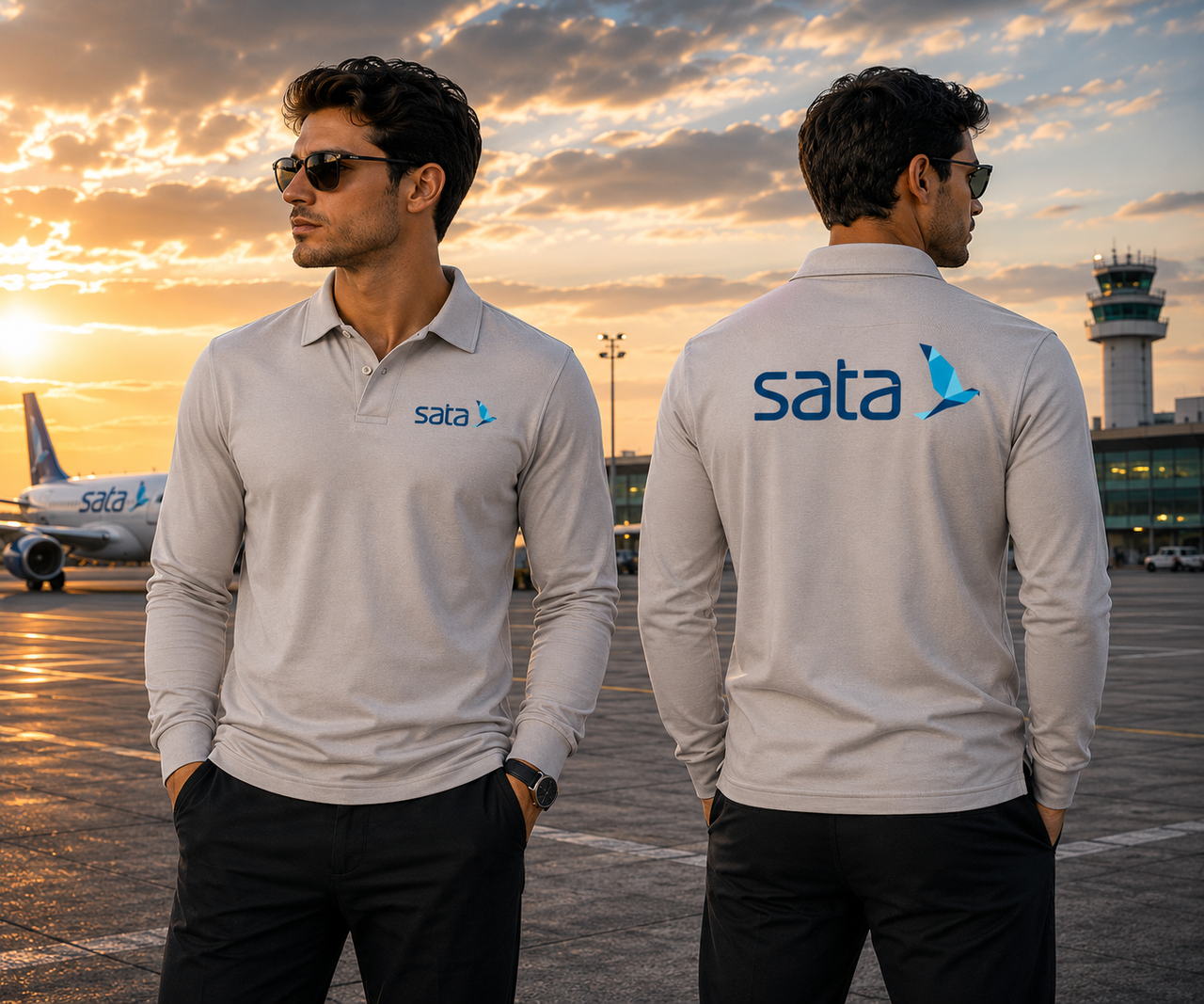 SATA LONG SLEEVE  POLO