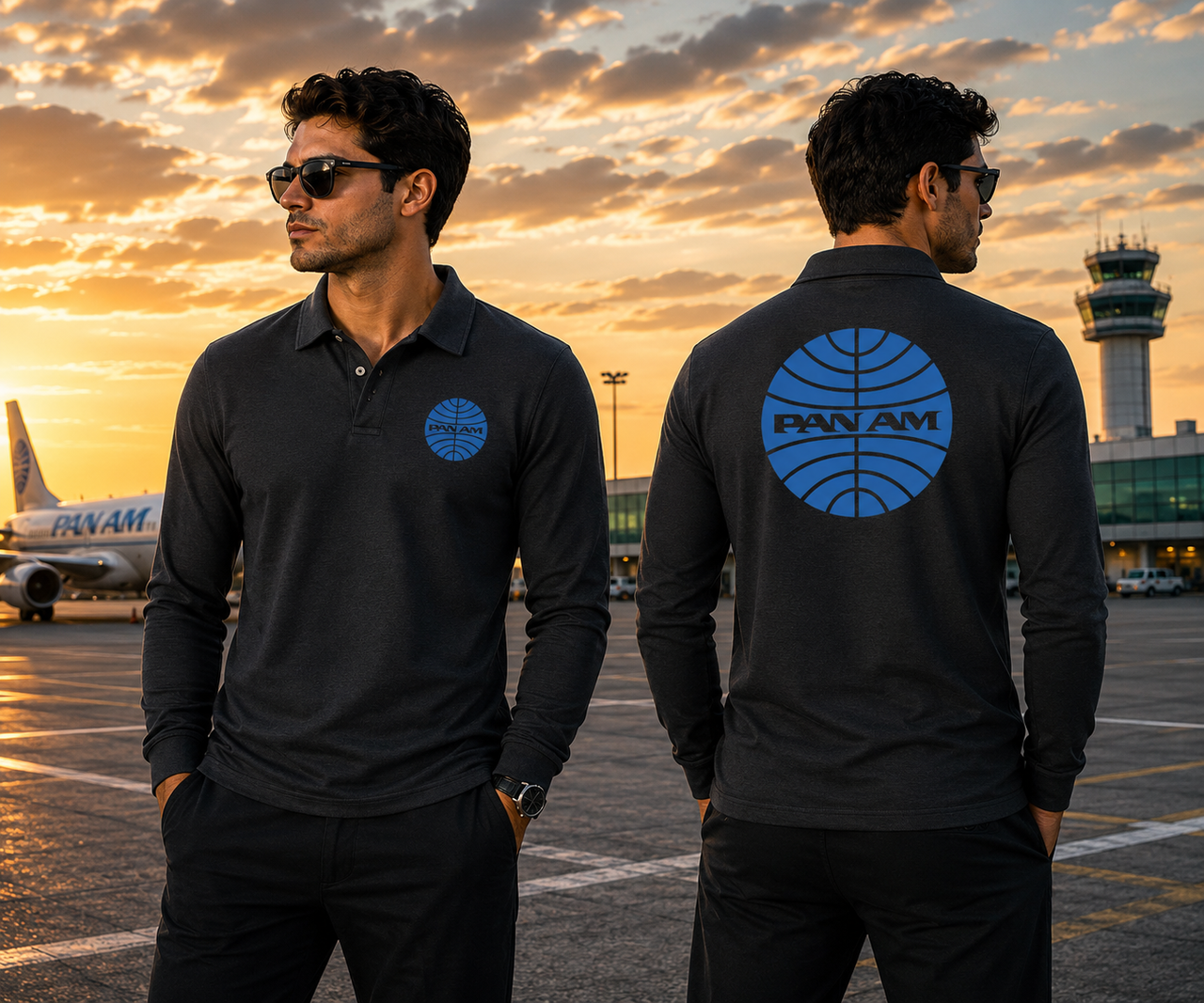 PANAM LONG SLEEVE  POLO